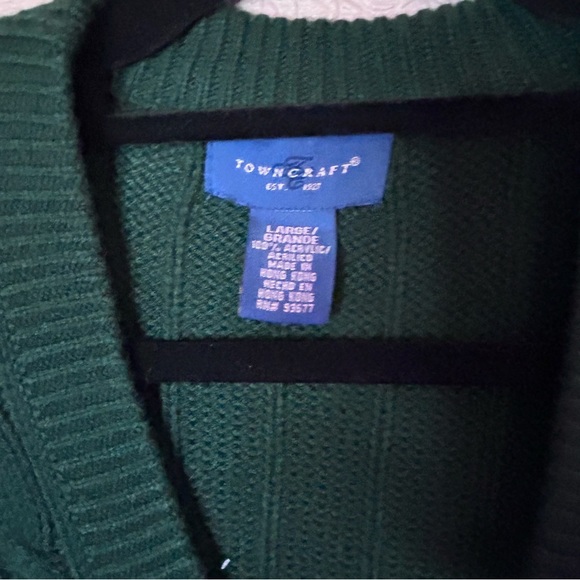 Green Button-Up Knit Vest Towncraft Sweater vest L
Great condition vintage - Picture 2 of 4